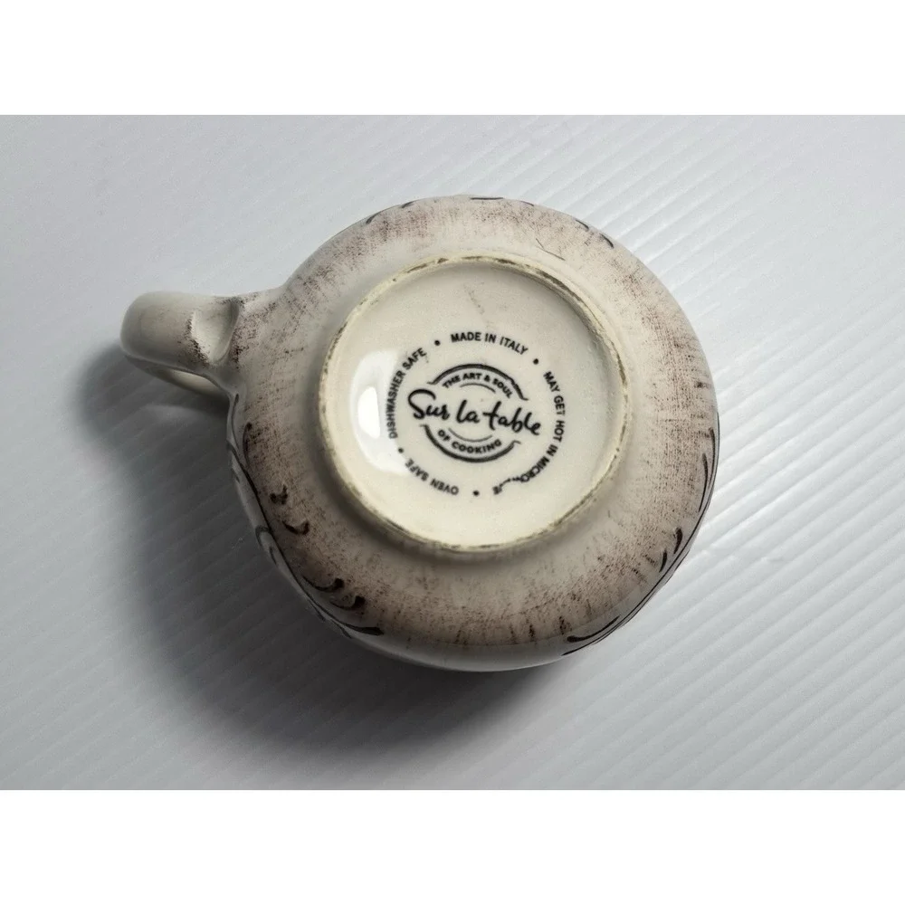 Sur la table Rooster Creamer Pitcher and Sugar Bowl Set Italian Made Farm Style
